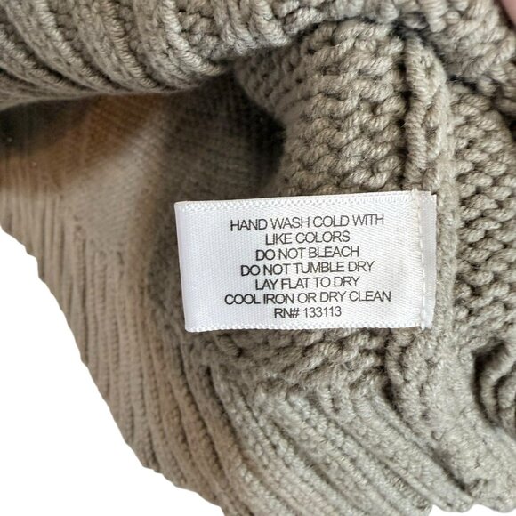 Lisa Todd Women's Size Small Mock Zip Neck Zi Long Sleeve Sweater Reed Brown - Picture 4 of 6